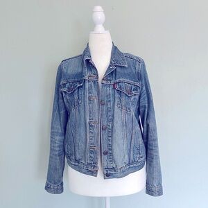 Levi’s Premium Original Trucker Jacket Denim Medium Wash Women’s L